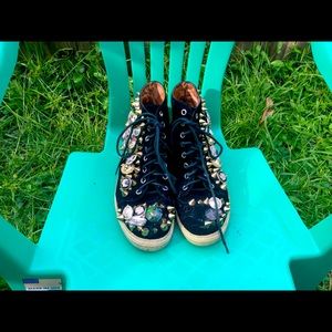 Jeffrey Campbell Adams- ORN studded sneakers RARE!